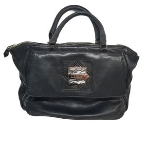 L.A.M.B. Gwen Stefani Black Leather Satchel